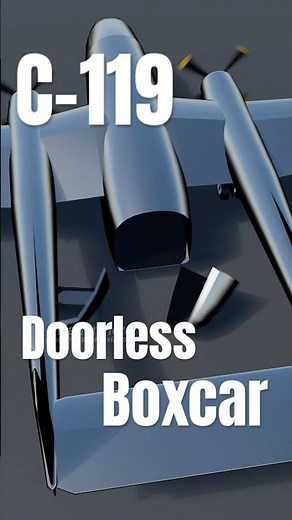 🤓 AvFacts Ep. 25 C-119 Doorless Flying Boxcar #aviation #aviationgeek #blender3d