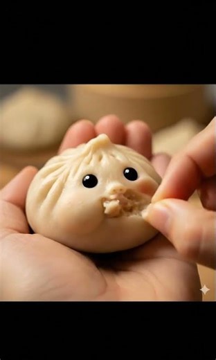 “Ye Momos Khud Momos Kha Raha Hai 😳🥟 | Cutest Food Video Ever”#momos