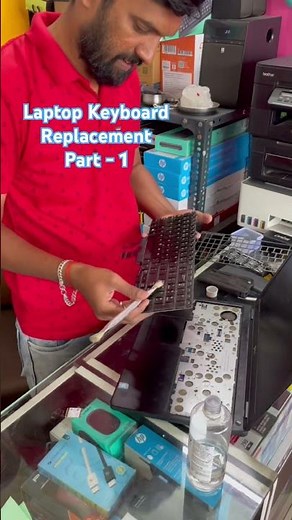 Laptop Keyboard Replacement & Cleaning Guide 🔥 Fix Sticky Keys | Laptop Repair Shorts #shorts