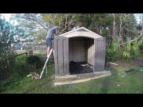 Keter Garden Shed Construction Time Lapse Part 2 Shed Assembly