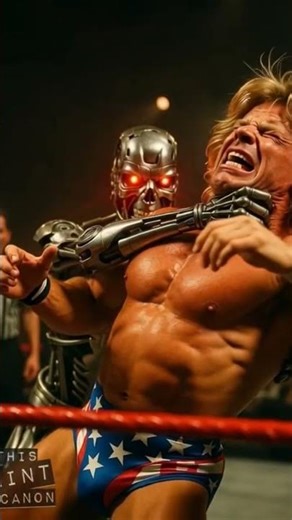 Metal Terminator WWE Fight | AI Wrestling Edit | VisionAI #visionai #marvel #ringsidefest #wweelite