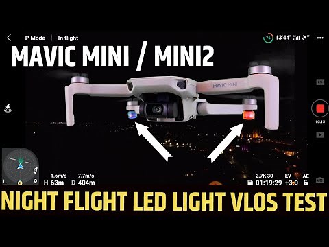 NIGHT FLIGHT DRONE LED STROBE LIGHT VLOS TEST | MAVIC MINI / MINI 2