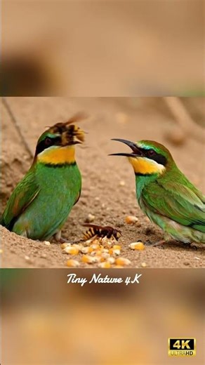 Epic Bird vs Wasp Battle | Green Bee-Eaters in Action!