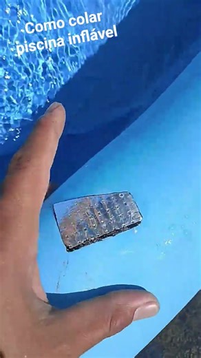 como colar piscina inflável que recesou ou furou, tanto parte inflável quanto a parte da lona💪