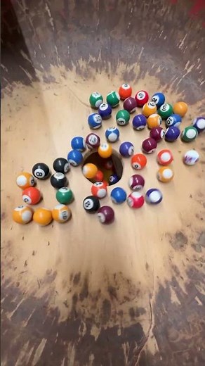 Marble Run (A marble run course using a large wooden funnel and rain gutters. 31) #ASMR