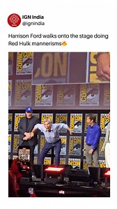 757K views · 10K reactions | Harrison Ford Does Red Hulk Roar! . . . . #Marvel #marvelstudios #marveluniverse #captainamerica #FALCON #mcu #mcuphase5 #disney #marvelcomics #AnthonyMackie #steverogers #SDCC [Steve Rogers, Chris Evans, Captain America, Falcon, MCU, Marvel Studios, MCU, MCU Phase 5] | IGN India | Facebook