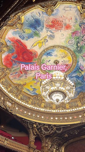 ✨ Palais Garnier ✨ Built in 1875 & easily one of the most magnificent buildings in Paris. Gold details, marble staircases & that Chagall ceiling 🤍 You don’t even need to see a show to be obsessed 🎭 Paris, you’ll always be iconic ✨🇫🇷 #paristiktok #parisfood #paristravel #aestheticvideos #fyp