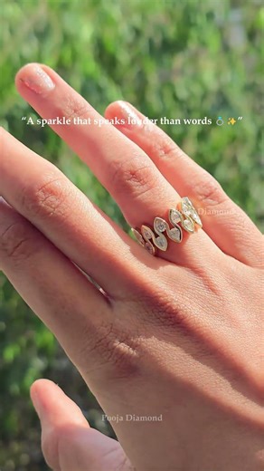 Elegant Diamond Ring Design 💍 Perfect for Engagement & Wedding