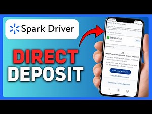NEW! SET UP DIRECT DEPOSIT ON SPARK DRIVER – STEP-BY-STEP GUIDE 2025
