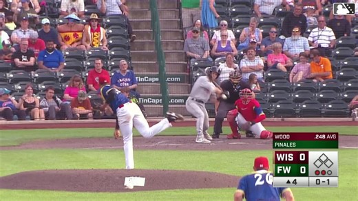 Matthew Wood's solo home run