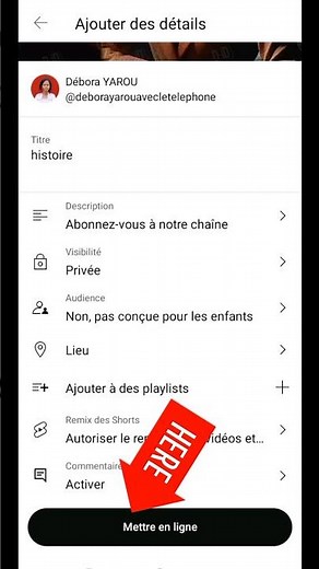 How to upload a Youtube video/ comment mettre en ligne une vidéo youtube #smartphone