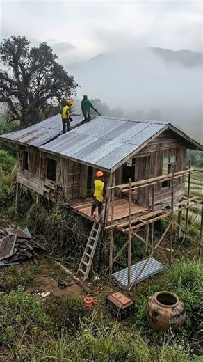 Machan Farmhouse Build in Village 🌾 | Complete Restoration Timelapse | Before & After Transformation