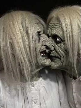 Granny And Grandpa kiss each other with romance #Horror #Granny #grannyfunnymoments
