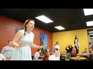 Flash Mob - Sing and Dance Disney songs at Belmont University Cafeteria (HD) 🎵💃🏽