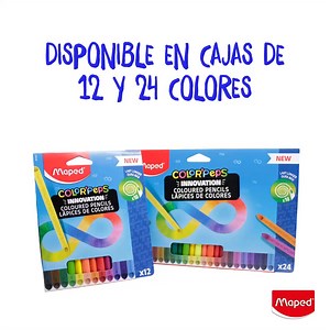 12 o 24 colores a elegir. Con Color'Peps Infinity tienes a tu alcance un abanico de colores perfectos para cualquier obra maestra. ¿Hay algún tono que nunca falte en tus obras? #Maped #TomorrowIsInYourHands #ColorPepsInfinity #MapedInfinity | Maped