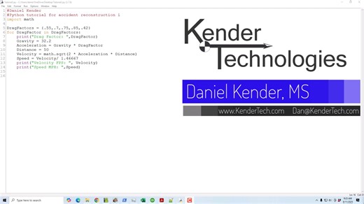 Python Tutorial for Crash Investigation