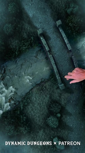 Shadowfell River Crossing Static and Animated versions in 4K available on our Patreon! ------------------- Bring your tabletop RPG to life with high-definition digital maps. Discover stunning animated D&D maps for your TV tabletop gameplay! Get this one and 600 animated maps on our Patreon. Clickable link on Dynamic Dungeons - Animated maps for role-playing and tabletop games BIO! #dnd #battlemap #dungeonsanddragons #tabletopgames #dnd5e #ttrpg #dynamicdungeons #animatedmaps #battlemaps #dnd5e #