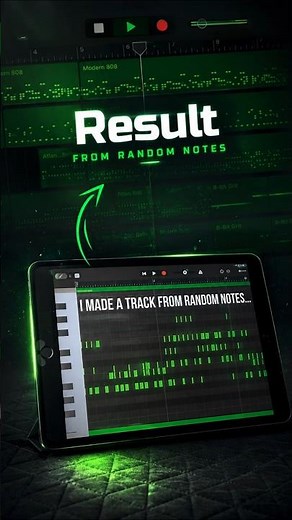 I Made a Track From RANDOM Notes...🤯🎲 #garageband #shorts #musicproducer