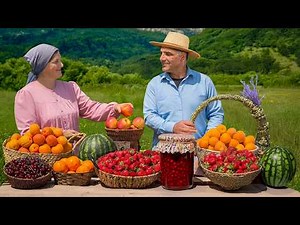 Homemade Sweet Jams In The Village! 4K Cooking Sweets
