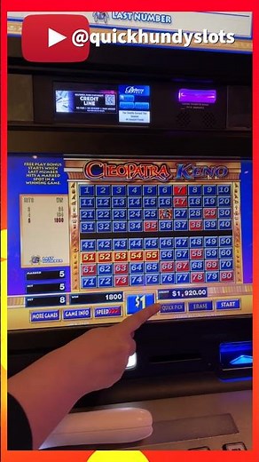 Another $1,800 KENO WIN! #slot #casino #keno