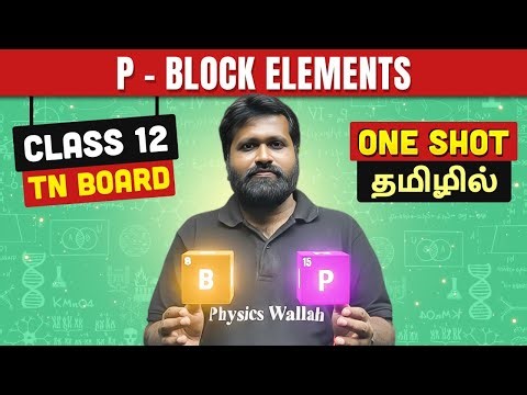 P- BLOCK ELEMENTS in One Shot | CHEMISTRY in Tamil | CLASS 12 TN Board