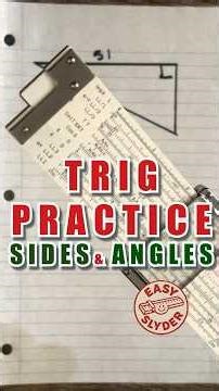 Slide Rule Trigonometry Practice