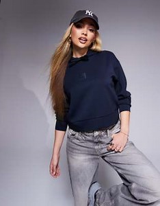 Armani Exchange central logo hoodie in navy | ASOS