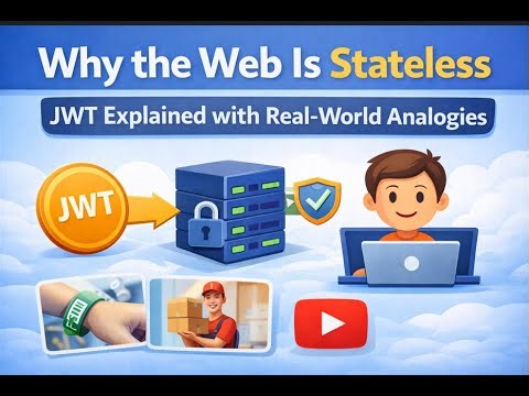 Why the Web Is Stateless | JWT Explained with Real-World Analogies