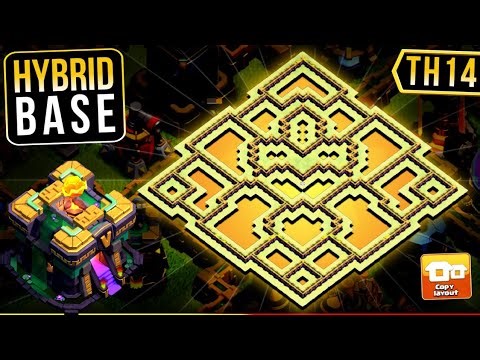 Meta Update 2025! TH14 Hybrid Base Design! - Clash of Clans