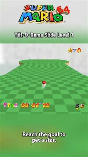Super Mario 64: Tilt-O-Rama Slide Level 1 #shorts