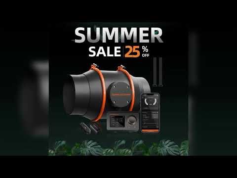 A must-have product! 2025 Spider Farmer 4Inch/6Inch Inline Fan with GGS Controller Air Cooling Gro