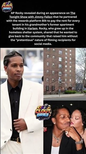 A$AP Rocky Pays Rent for 23 Families! 🏠❤️ #ASAPRocky #Harlem
