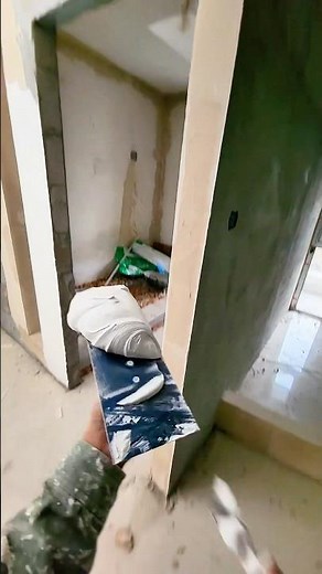 ASMR Wall Putty Application – Smooth and Satisfying!