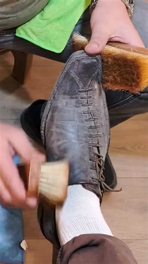 Satisfying Shoe Shine ASMR Experience