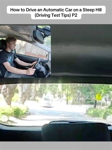 How to Drive an Automatic Car on a Steep Hill (Driving Test Tips) P2