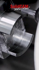 SolidCAM Mill-Turn Toolpath Advanced Mill-Turn Part made of C45 steel machined on an OKUMA Multus BII series CNC-center- Programmed with SolidCAM Mill-Turn and the unique iMachining Strategy that reduces cycle times up to 70 % and more. SolidCAM provides powerful programming tools that are easy to learn and use, covering the full range of 4/5-Axis Simultaneous Mill Turn machines. Visit our website to get your free demo: https://www.solidcam.com/g-mt #instamachinist #cncmachining #cncmachine #cnc