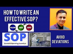 How To Write SOP-Standard Operating Procedure? #aseptic #pharma #gmp #usfda #SOP ‪@PHARMAVEN‬
