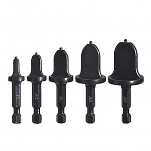 5pcs Swaging Drill Bit Set Copper Pipe Flaring Tools with 1/4'' 3/8'' 1/2'' 5/8'' 3/4'' Bits Multifunction Tube Expander Portable Drill Bit Repairing Kit 1/4-Inch Hex Shank HVAC Tool