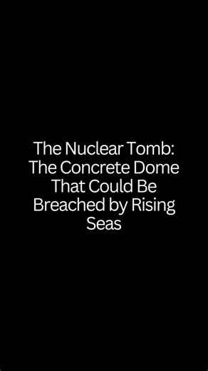 The Nuclear Tomb: The Concrete Dome That Could Be Breached by Rising Seas ☢️ Runit Island in the Marshall Islands is the site of a 115-meter-wide concrete dome that was constructed to seal and contain contaminated debris and waste resulting from U.S. nuclear bomb testing in the 1950s. The ground next to the massive structure shows the visible crater left behind by one of the nuclear tests. The dome's purpose is to cap the highly radioactive waste, though there are growing concerns that rising se