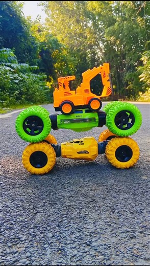 RC Dhamaka Remote Control 2 Moka Car & Yellow JCB #Rcjcb #Shorts