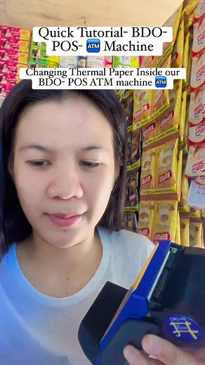15 reactions · 15 comments | Quick Tutorial BDO POS ATM Machine  - Changing the Thermal Paper- @highlight #BDO #withdrawal #NoNeedATM #ATM | Abbie Narvaez Sanchez | Facebook