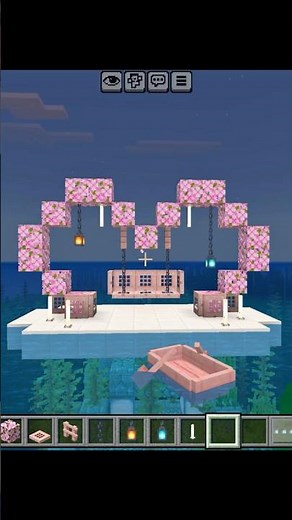 I Built the Most Beautiful Cherry Blossom Swing in Minecraft! 🌸😍