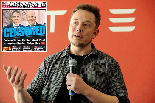 Elon Musk says suspending NY Post from Twitter was 'incredibly inappropriate'