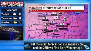 8.6K views · 26 reactions | Wind chills dip below zero and get colder starting tonight | 25News WEEK | Facebook