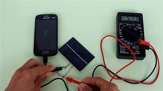 Experiment Solar Panel for Smartphone