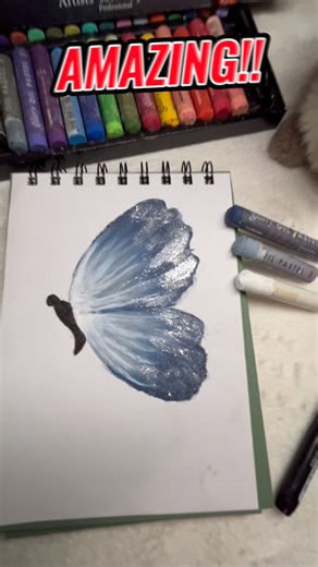 Chasing butterflies with oil pastel colours #art #viral #fyp #butterfly #oilpastel