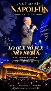 NAPOLEÓN – LO QUE NO FUE NO SERÁ ❤️ | EN VIVO Auditorio Nacional 2026 🇲🇽