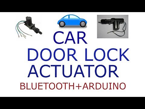 CENTRAL CAR DOOR LOCK ACTUATOR with BLUETOOTH by ARDUINO....!!!