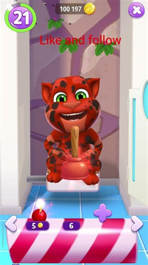 #cat #talkingtom tried pressing the remote control #games