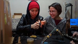 Watch: Young women aim to build Kyrgyzstan's first satellite